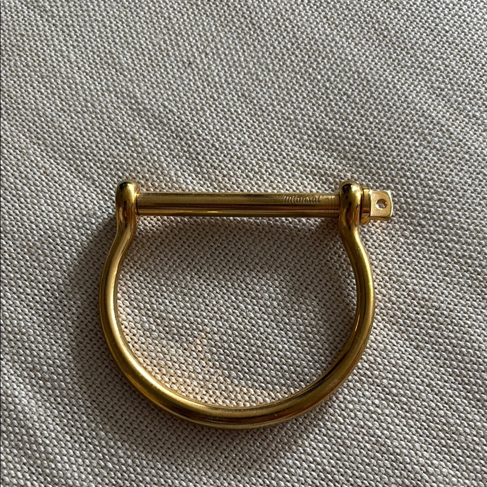 Miansai Gold Horseshoe Bracelet Minimalist Design